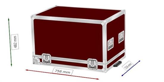 Live Haube mit Fächern 48+17x46x42 (LxBxH) + Trolley