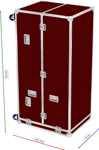Profi Tansportcase auf Rollen Photobooth-Säule