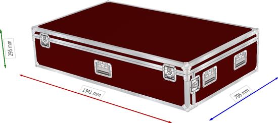 Two lidded custom flight case 1341x816x296mm