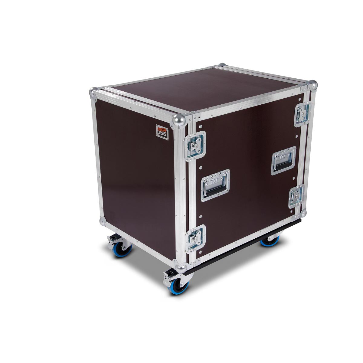 12HE Live Shockmount Rack 60 mit Rollen gebremst