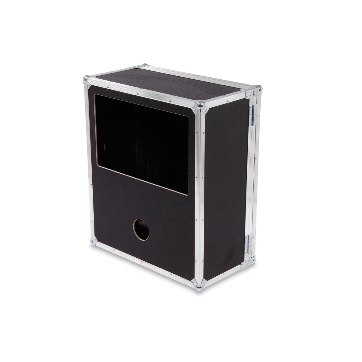 Single Door Fotobox Case schwarz 540x250x630 mm BxTxH