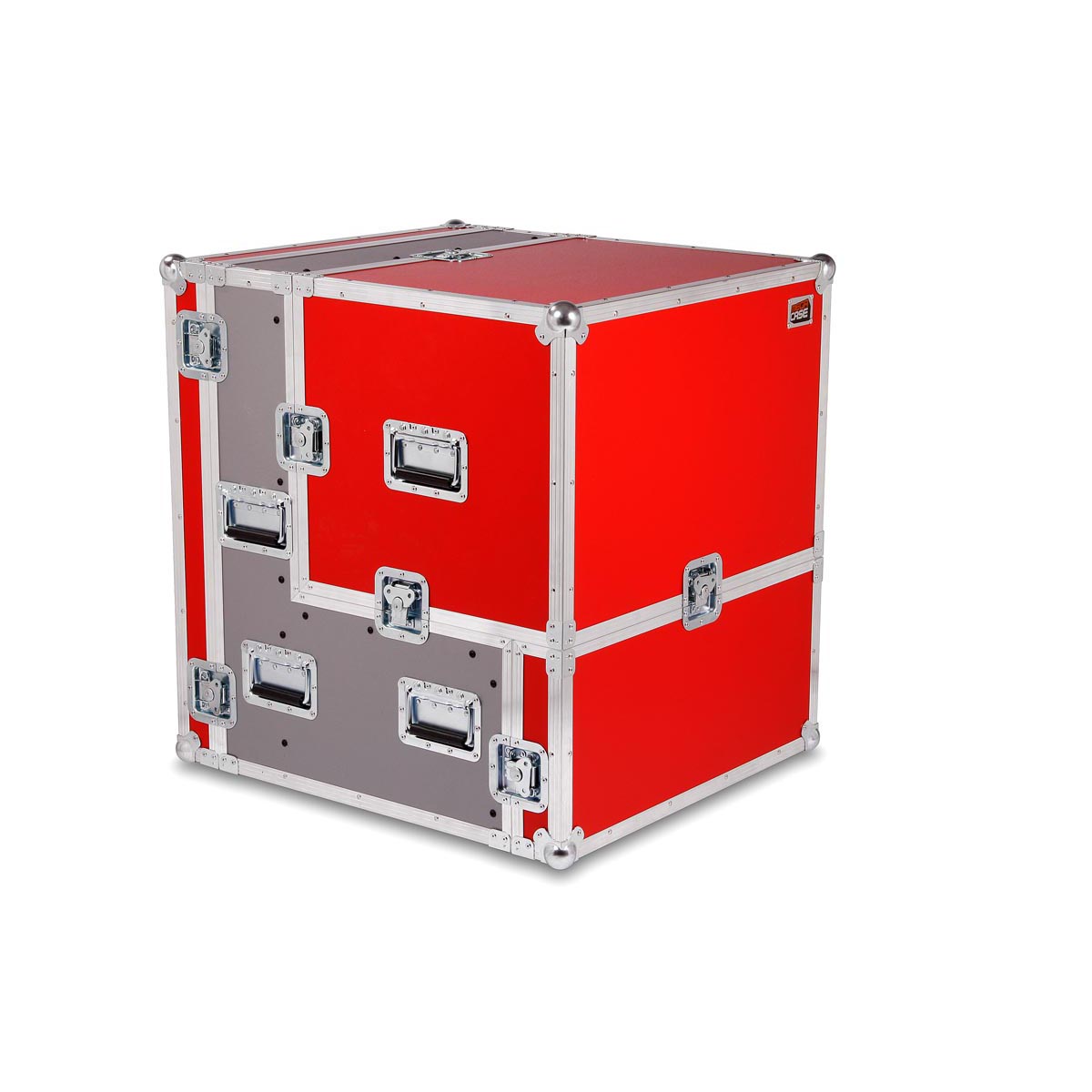 Triple Door Case mit Deckel hinten durchgehend Deckel vorne geteilt