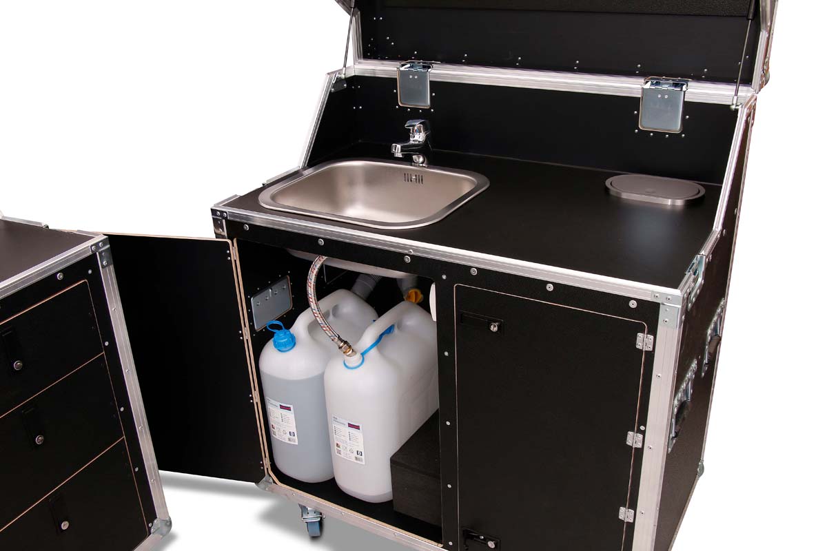 Heavy Kitchen Case mit Waschbecken Vollausstattung Megacase