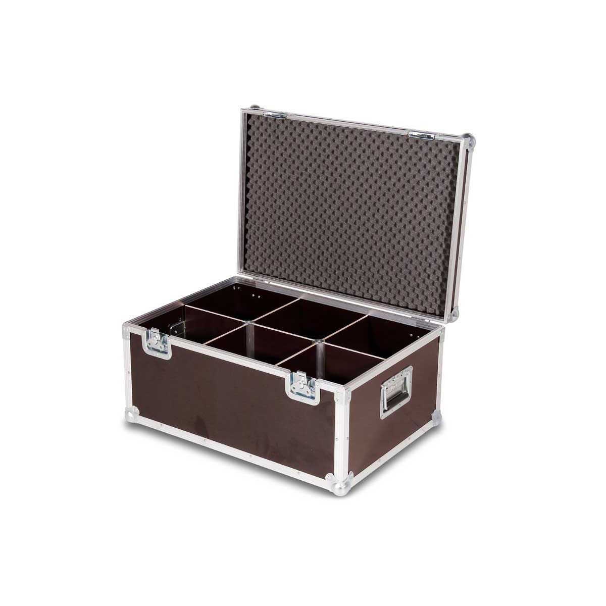 Flightcase 6x LED PAR 56 short