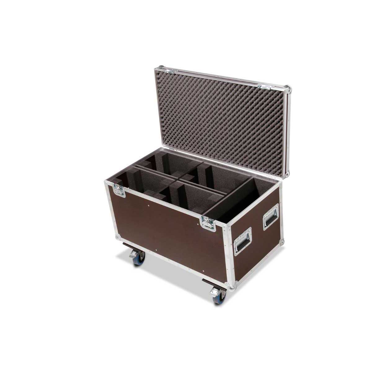 Case 4x Varytec theater Spot 650/1000 Fresnel+wheel