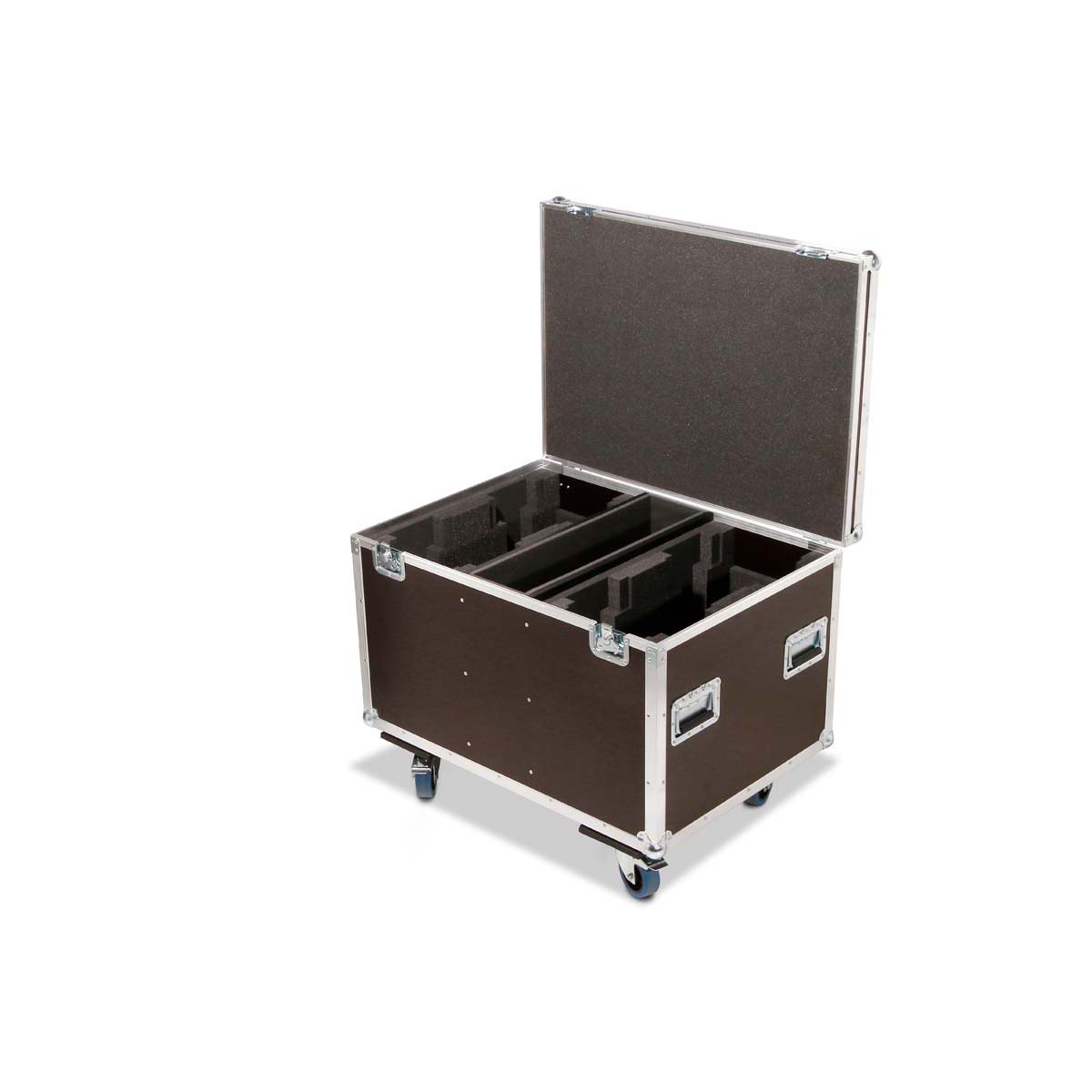 Flightcase 4x ADJ Vizi HexWash + wheel